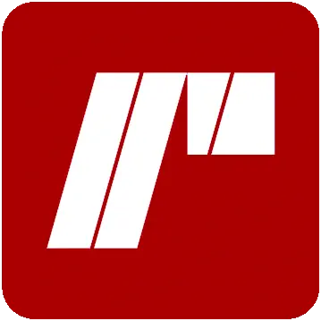 Il logo di Risalto, una lettera erre bianca stilizzata in campo rosso.